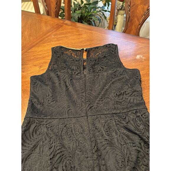 JESSICA SIMPSON black lace dress size 10 - Picture 3 of 4